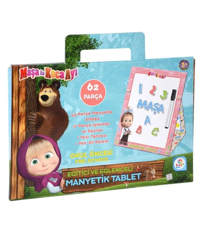 MS7582 Laço, Maşa ile Koca Ayı Manyetik Tablet / +3 yaş