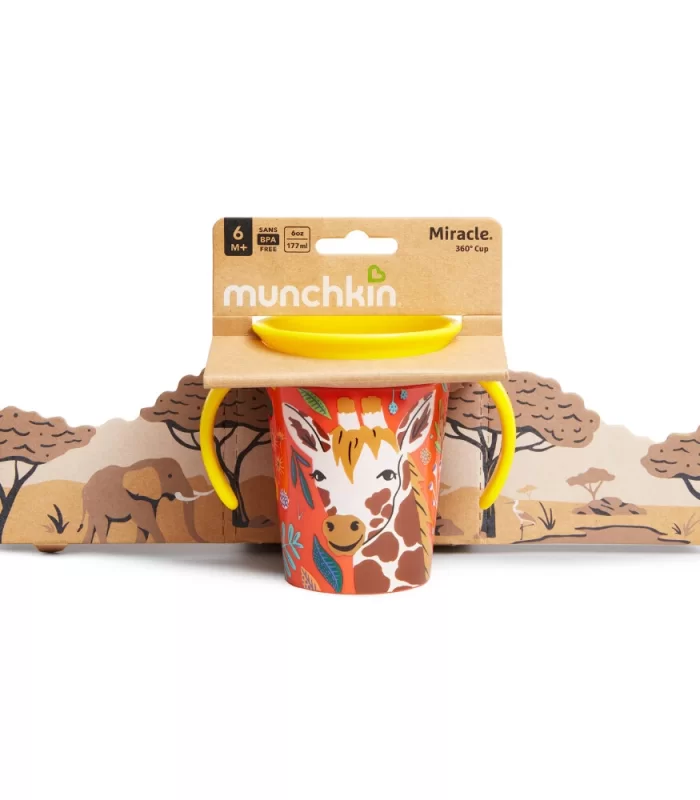 Munchkin Mucize 360° Alıştırma Bardağı 6 Ay+ 177 Ml Zürafa