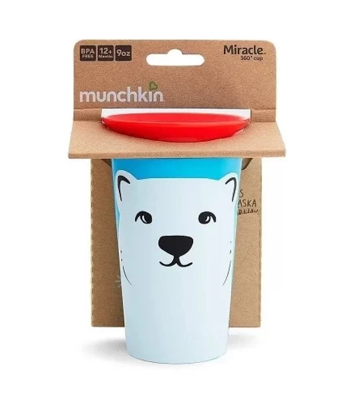 Munchkin Mucize 360° Wildlove Alıştırma Bardağı 12 Ay+ 266 Ml Kutup Ayısı