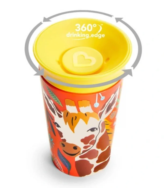 Munchkin Mucize 360° Wildlove Alıştırma Bardağı 12 Ay+ 266 Ml Zürafa