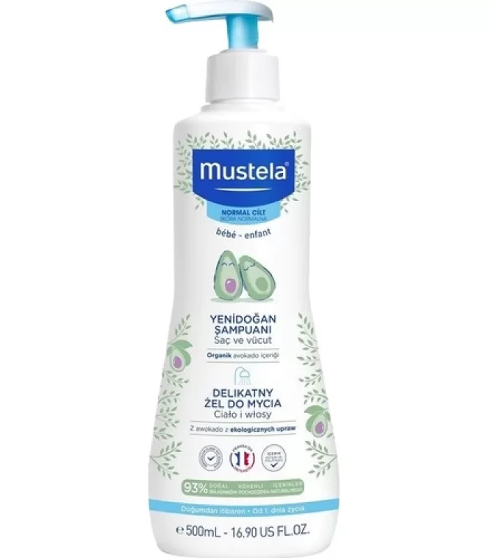 Mustela Dermo Cleansing Yenidoğan Saç ve Vücut Şampuanı 500 ml