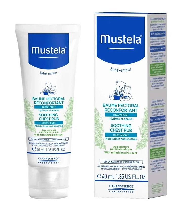 Mustela Soothing Chest Rub (Rahatlatıcı Göğüs Balsamı) 40ml