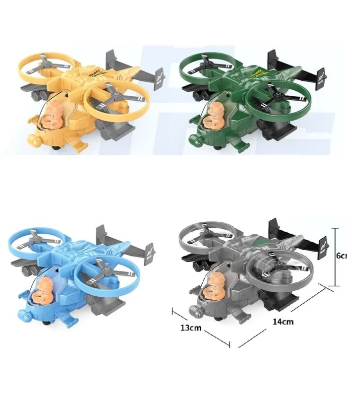 MXT-3616 Sürtmeli Askeri Helikopter -Vardem Oyuncak