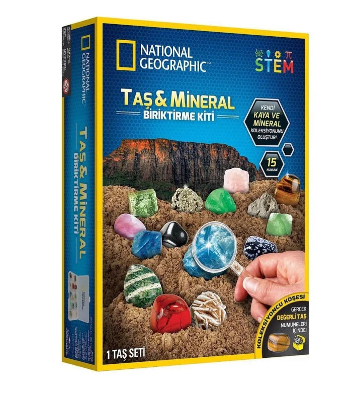 NAT03002 National Geographic Taş ve Mineral Biriktirme Kiti - RTNGRM15 +8 yaş