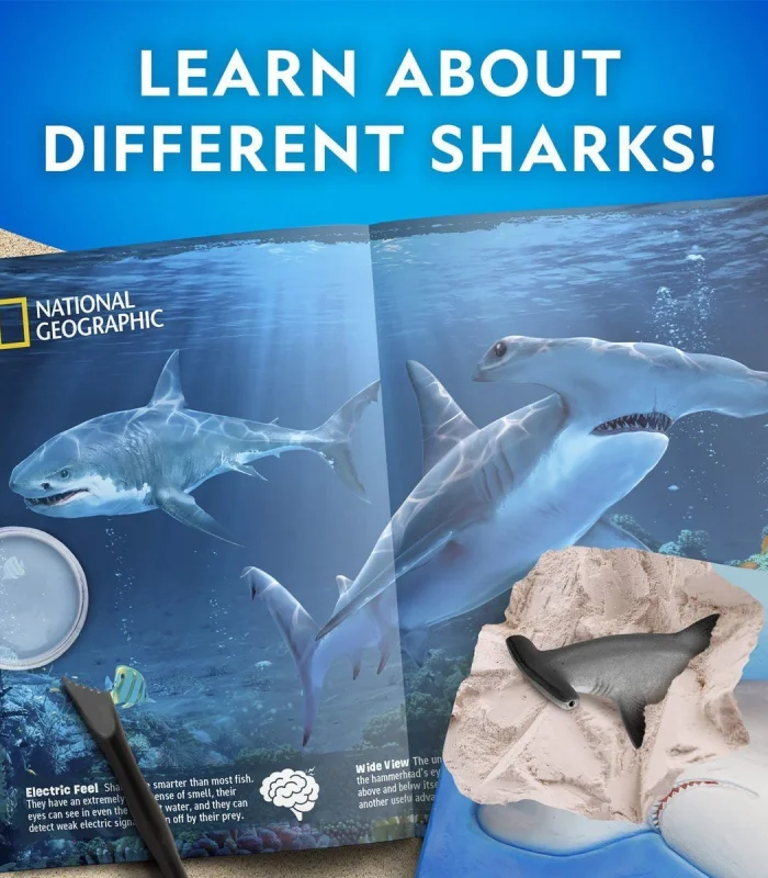 NAT07002 National Geographic Köpek Balığı Bulma Kiti - TRHAMSHDIG +6 yaş