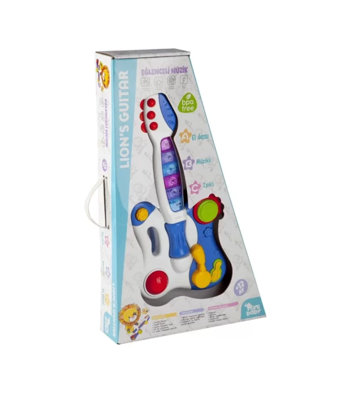 Nini Baby Gitar Işıklı Müzikli ER-205-206 Mavi