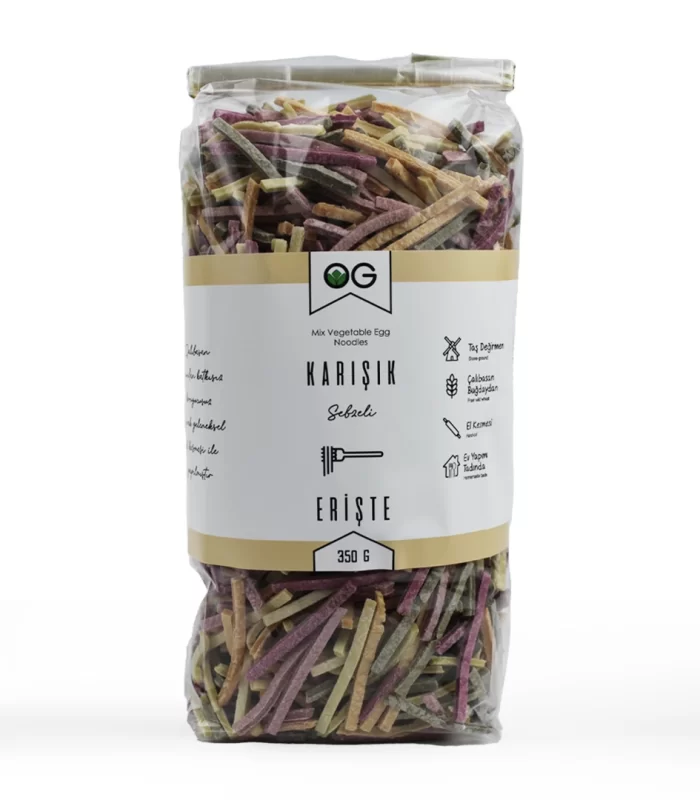 Og Natural Karışık Sebzeli Ev Eriştesi 350 Gr
