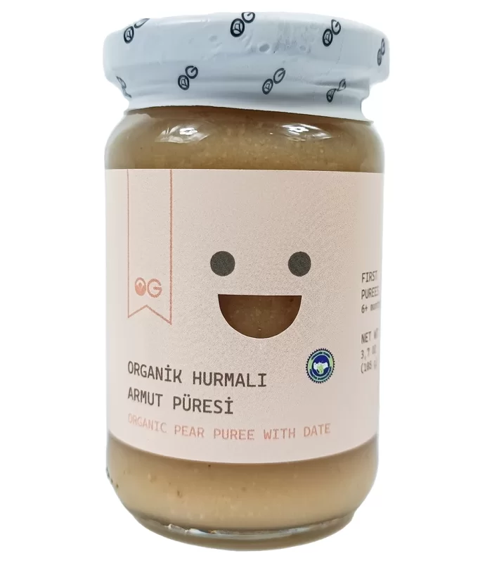 Og Natural Organik Hurmalı Armut Püresi 105 Gr