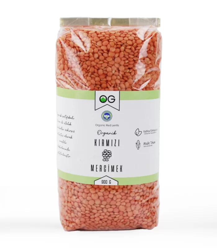 Og Natural Organik Kırmızı Mercimek 900 Gr
