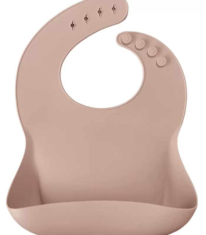 OiOi Basics Silikon Mama Önlüğü Bubble Beige