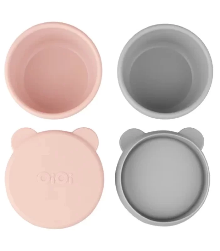 Oioi Kase Mini Bites Pinky Pink / Powder Grey