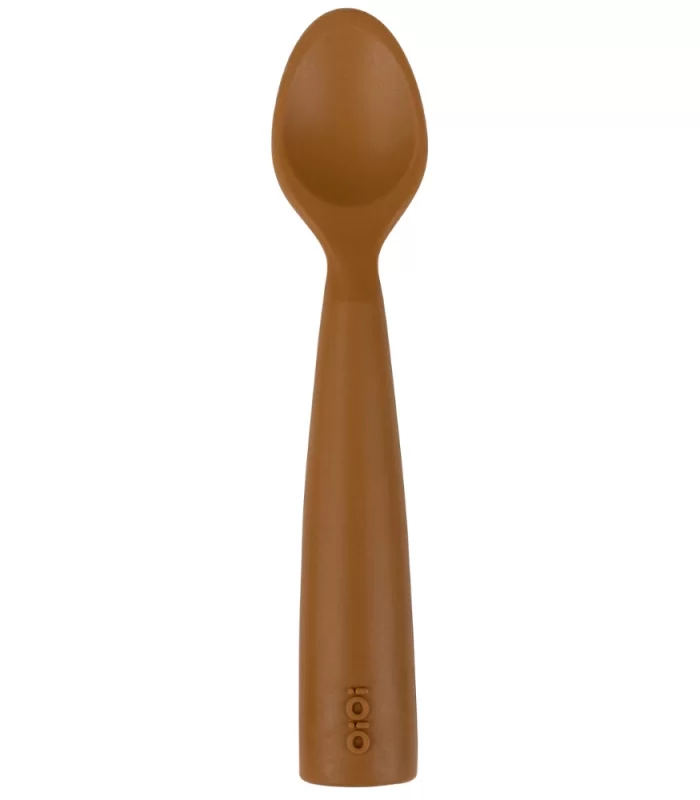 OiOi Nam Nam Silikon Mama Kaşığı Woody Brown