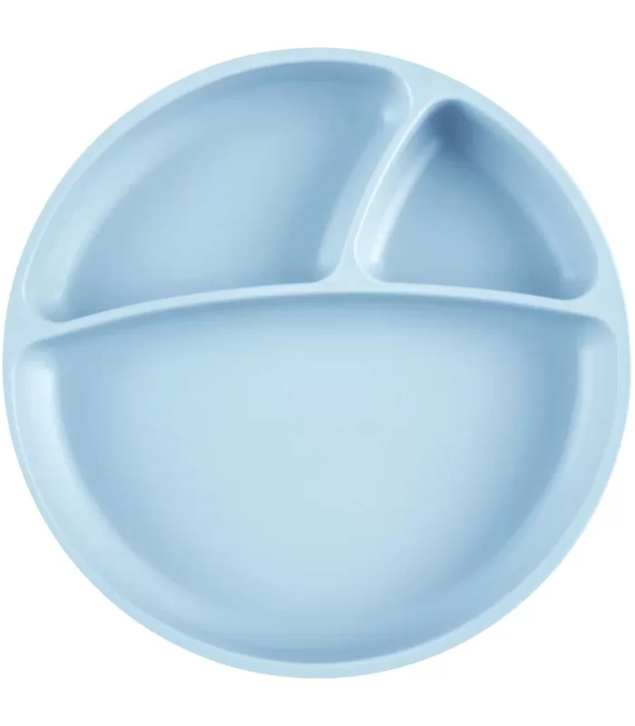OiOi Porsiyon Vakum Tabanlı Silikon Tabak Mineral Blue