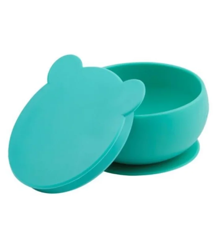 Oioi Silikon Kapaklı Kase Aqua Green