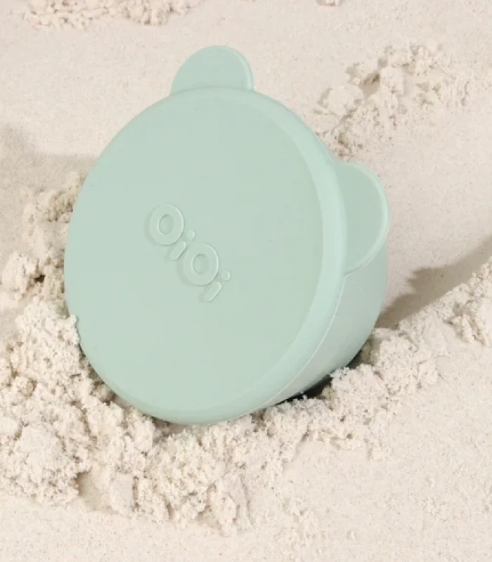 Oioi Silikon Kapaklı Mini Kase 2li Mini Bites River Green / Powder Grey