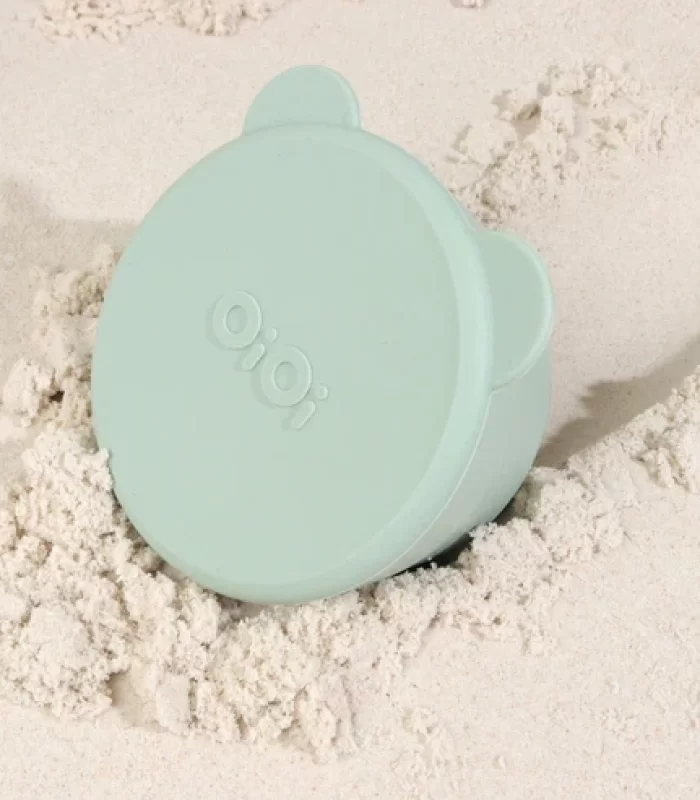 Oioi Silikon Kapaklı Mini Kase 2li Mini Bites River Green / Powder Grey