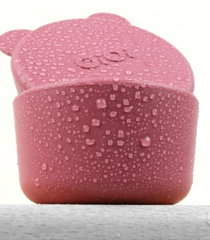 Oioi Silikon Kapaklı Mini Kase 2li Mini Bites Velvet Rose / Powder Grey