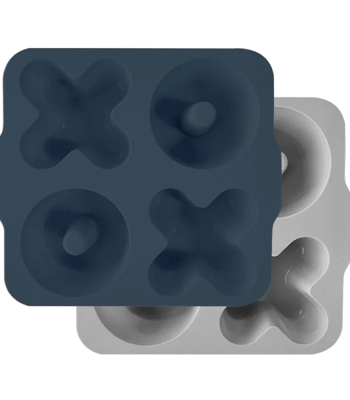 OiOi XOXO Silikon Kek Kalıbı Deep Blue / Powder Grey