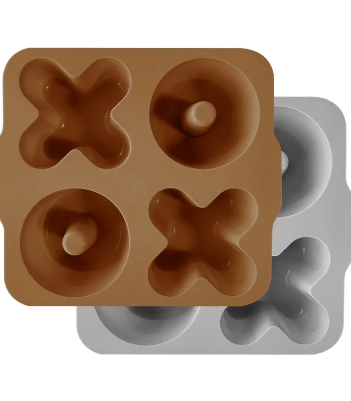 OiOi XOXO Silikon Kek Kalıbı Woody Brown / Powder Grey