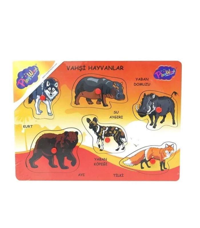 ONY-135-136-137 AHŞAP TUTMALI VAHŞİ HAYVANLAR