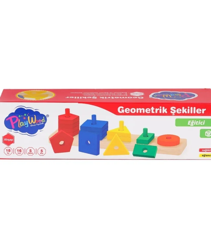 ONY-305 Ahşap Geometrik Şekiller -Onyıl Oyuncak