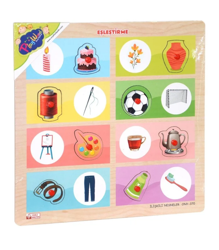 ONY-369-370 Ahşap Tutmalı Eşleştirme İlişkili Nesneler -Onyıl