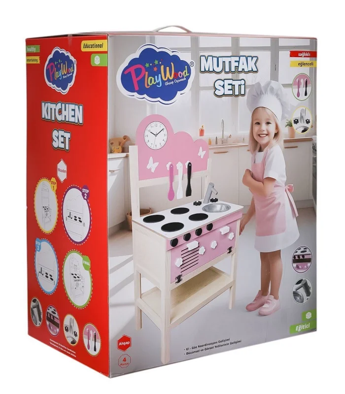ONY-408 Ahşap Mutfak Seti -Onyıl Oyuncak
