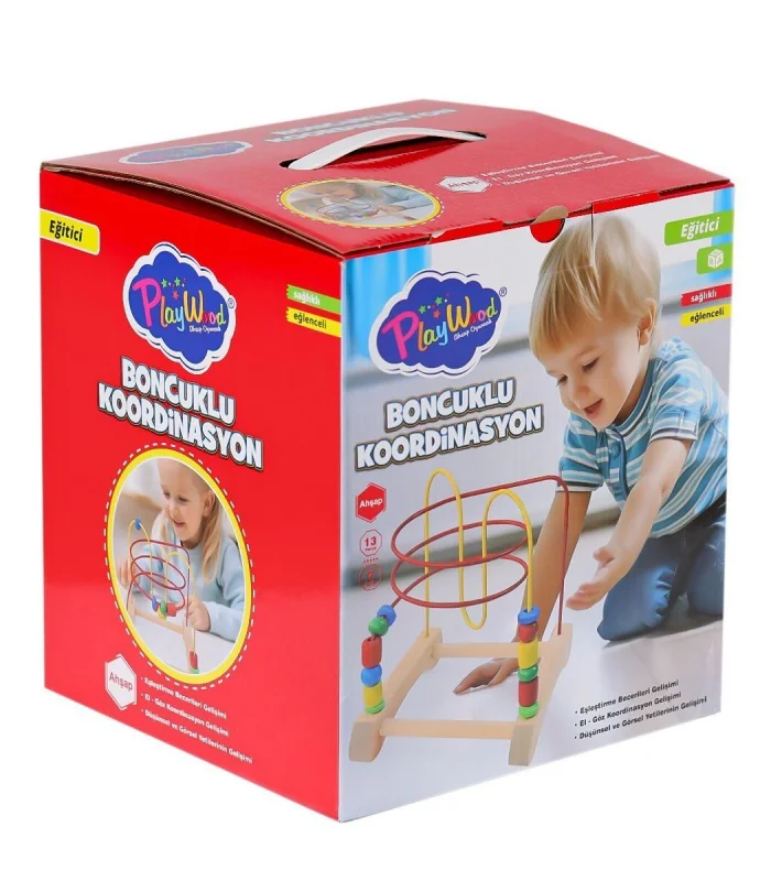 ONY-410 Ahşap Boncuklu Koordinasyon -Onyıl Oyuncak