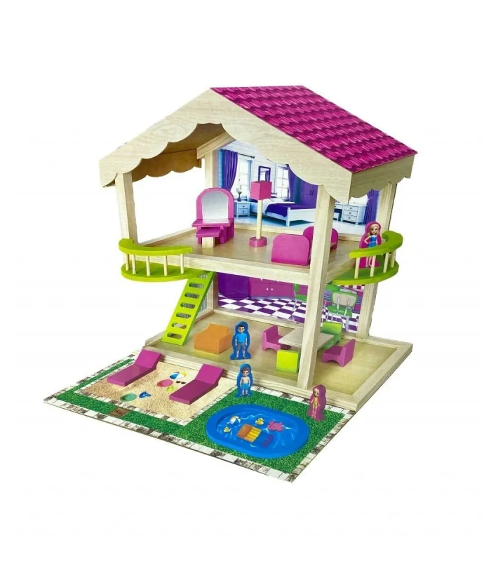 ONY-414 KUTUDA AHŞAP VİLLA SETİ