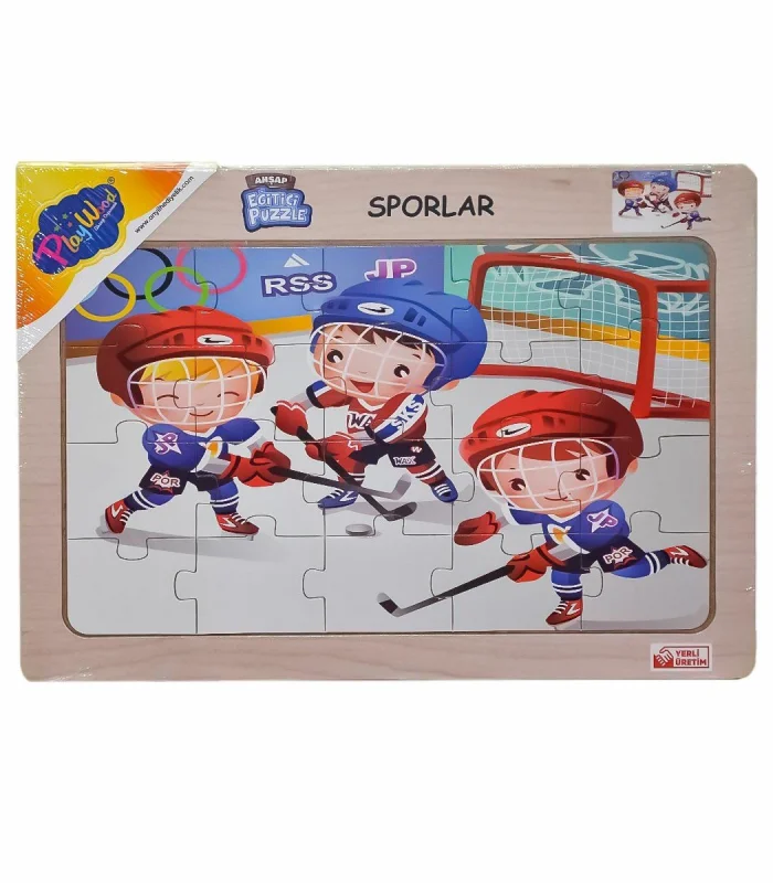 ONY-85-86-87-88 Ahşap Eğitici Puzzle Sporlar -Onyıl