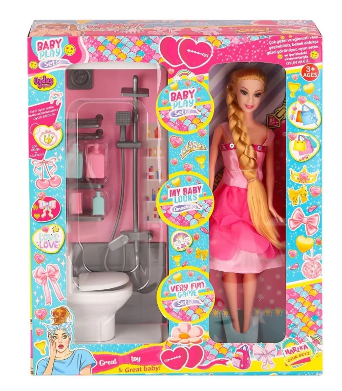OYD-02387 Bebek ve Banyo Oyun Seti -Oydaş Oyuncak