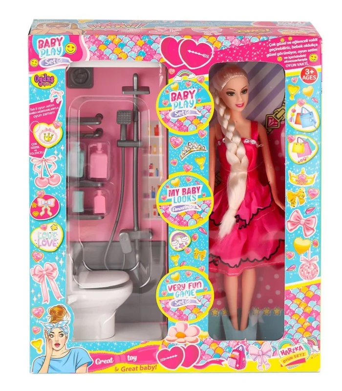 OYD-02387 Bebek ve Banyo Oyun Seti -Oydaş Oyuncak