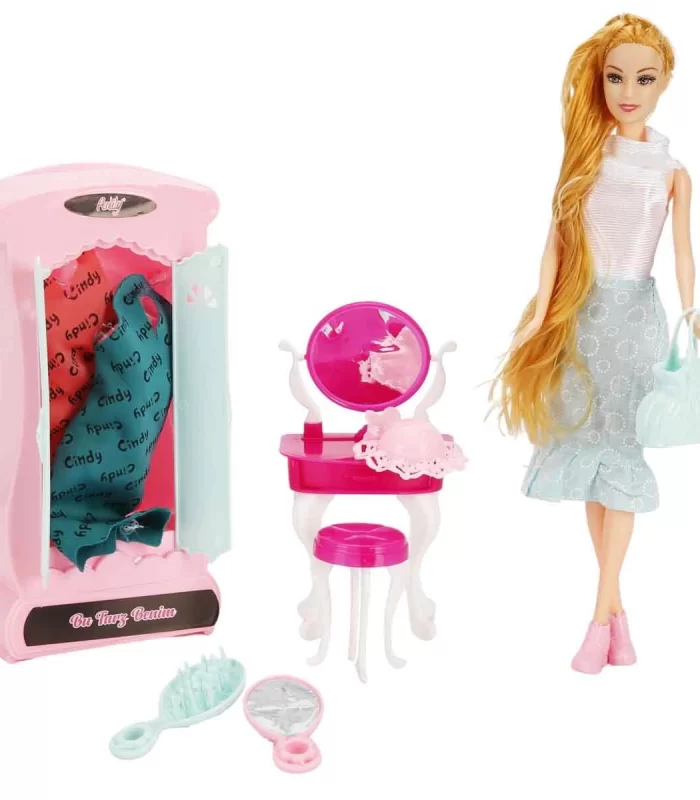 Oydaş Cindy Doll Dolaplı Makyaj Masalı Bebek