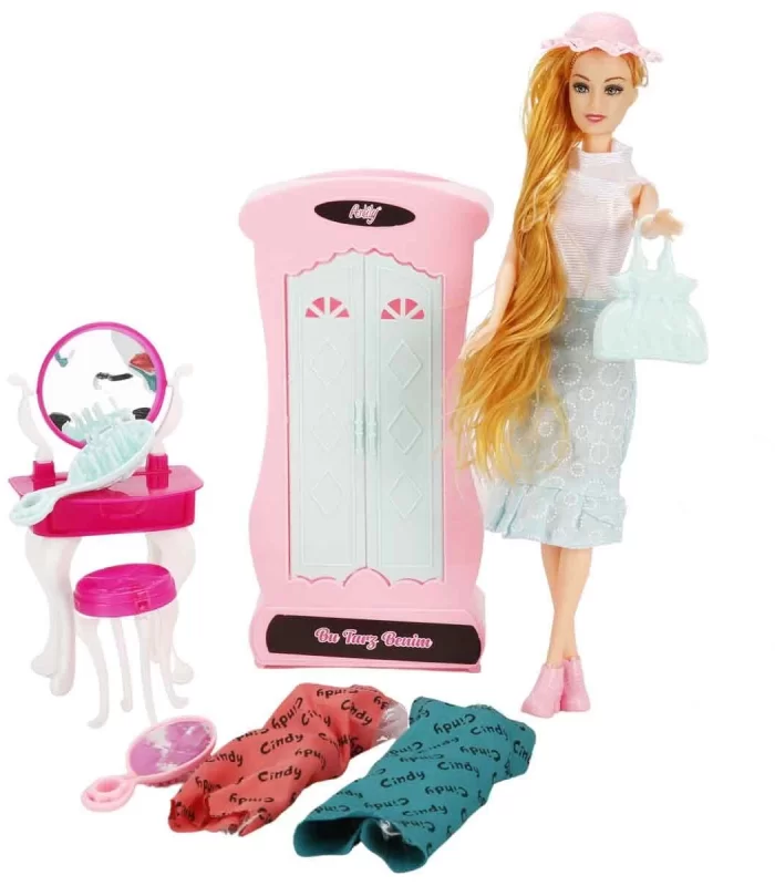 Oydaş Cindy Doll Dolaplı Makyaj Masalı Bebek