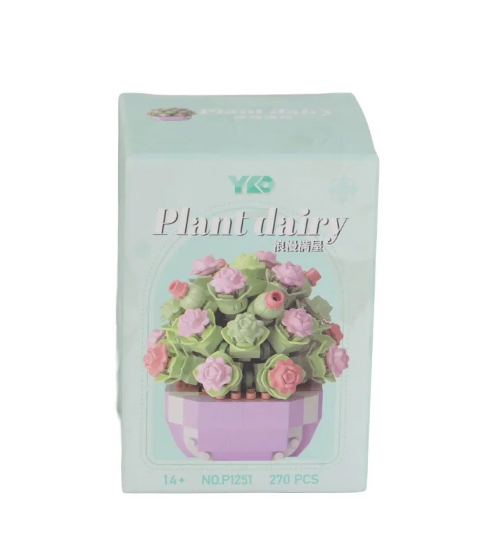 P1251 PANLOS SİMÜLASYON ÇİÇEK SERİSİ 270 PARÇA BLOCK OYUNCAK