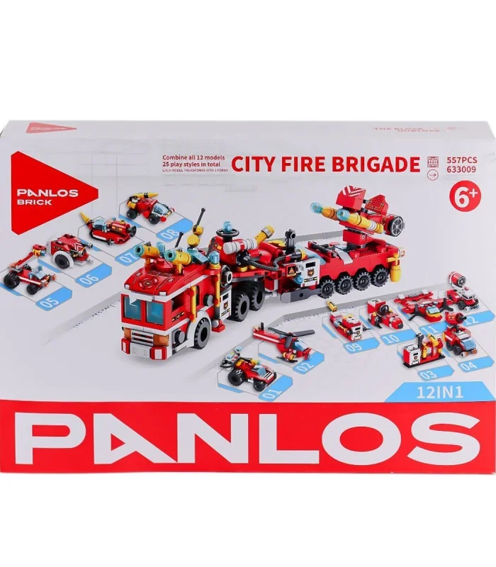 P633009 Panlos Şehir İtfaiyesi 557 Parça Blok Seti -Vagon life