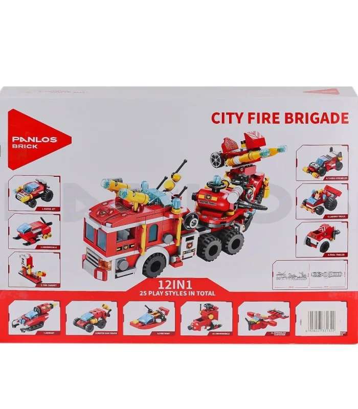 P633009 Panlos Şehir İtfaiyesi 557 Parça Blok Seti -Vagon life