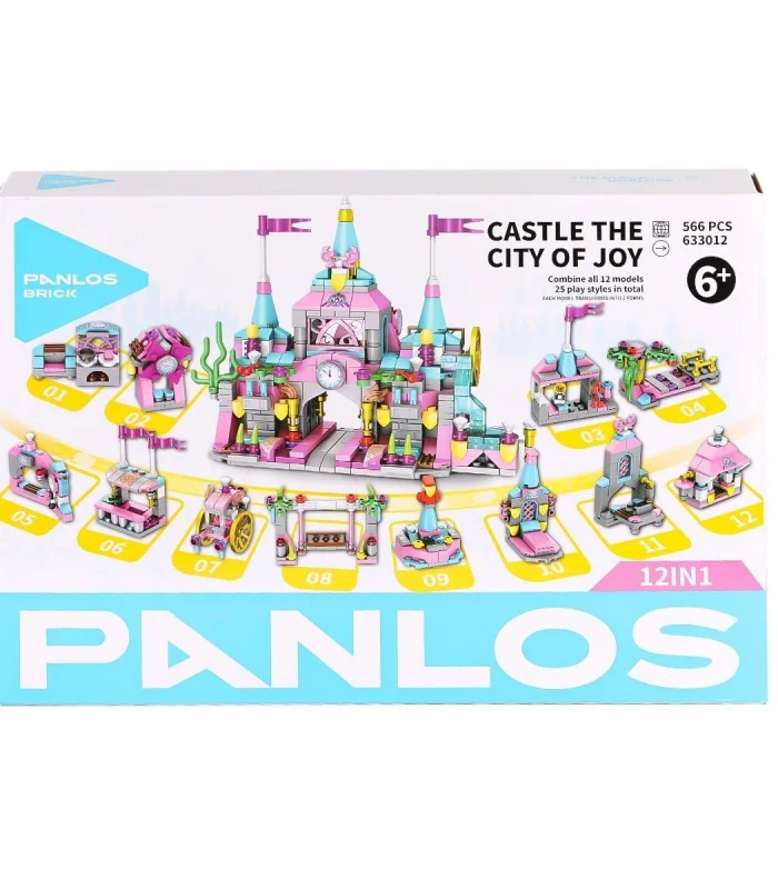 P633012 Panlos Tuğla Şehri 556 Parça Blok Seti -Vagon life