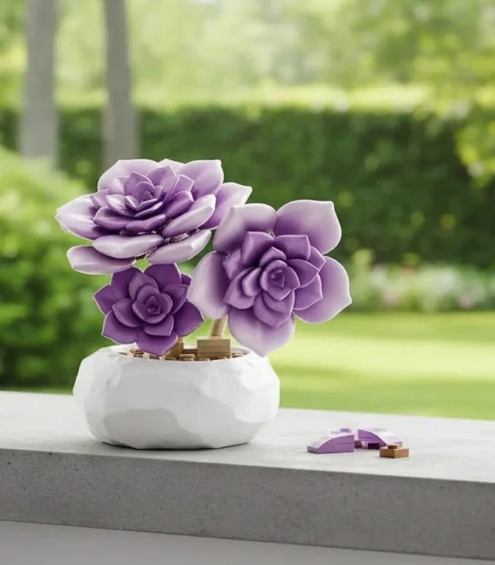 P657061 PANLOS MOR SUKULENT MODEL 76 PARÇA BLOCK OYUNCAK