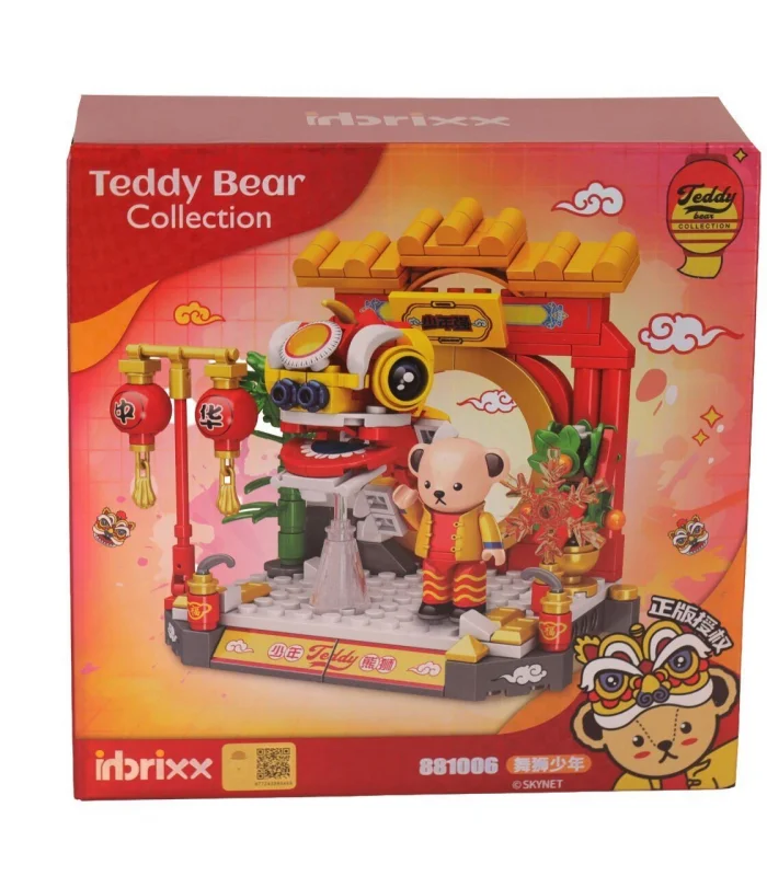 P881006 PANLOS ÇİN EJDERHASI İLE TEDDY 254 PARÇA BLOCK OYUNCAK