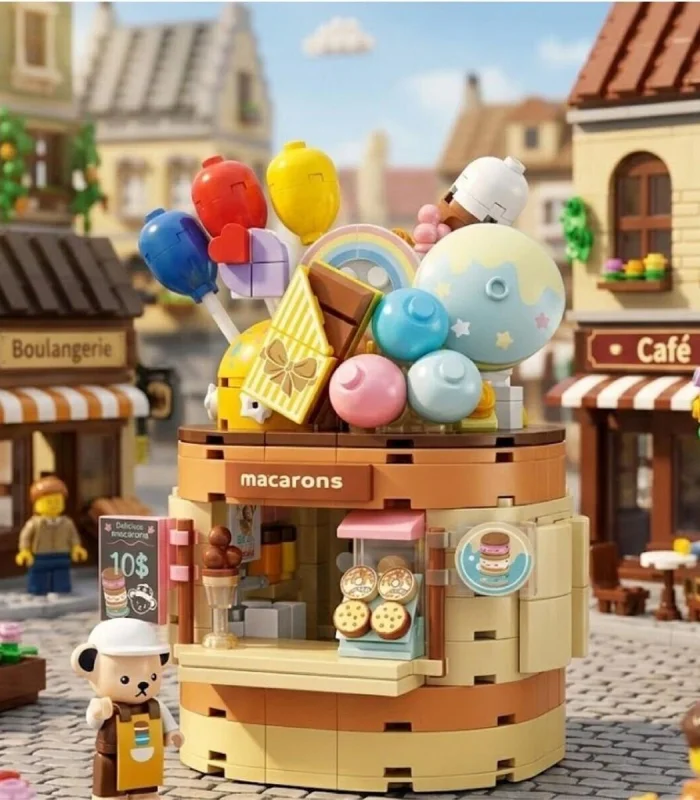 P881201 PANLOS TEDDY BEAR KOLEKSİYONU DONDURMA DÜNYASI 354 PARÇA BLOCK OYUNCAK