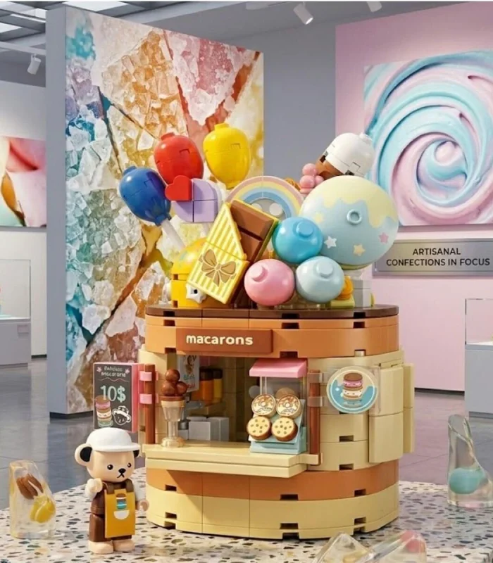 P881201 PANLOS TEDDY BEAR KOLEKSİYONU DONDURMA DÜNYASI 354 PARÇA BLOCK OYUNCAK