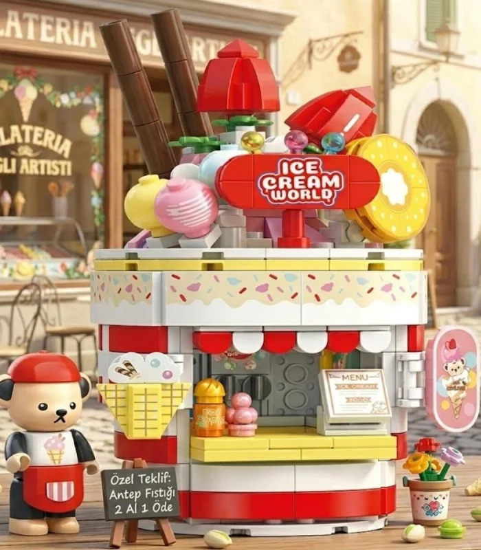 P881202 PANLOS TEDDY DONDURMA SALONU 369 PARÇA BLOCK OYUNCAK