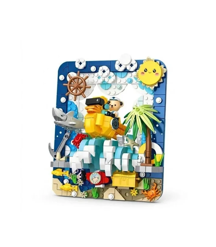 P881503 PANLOS TEDDY AYI RESİM 417 PARÇA BLOCK OYUNCAK