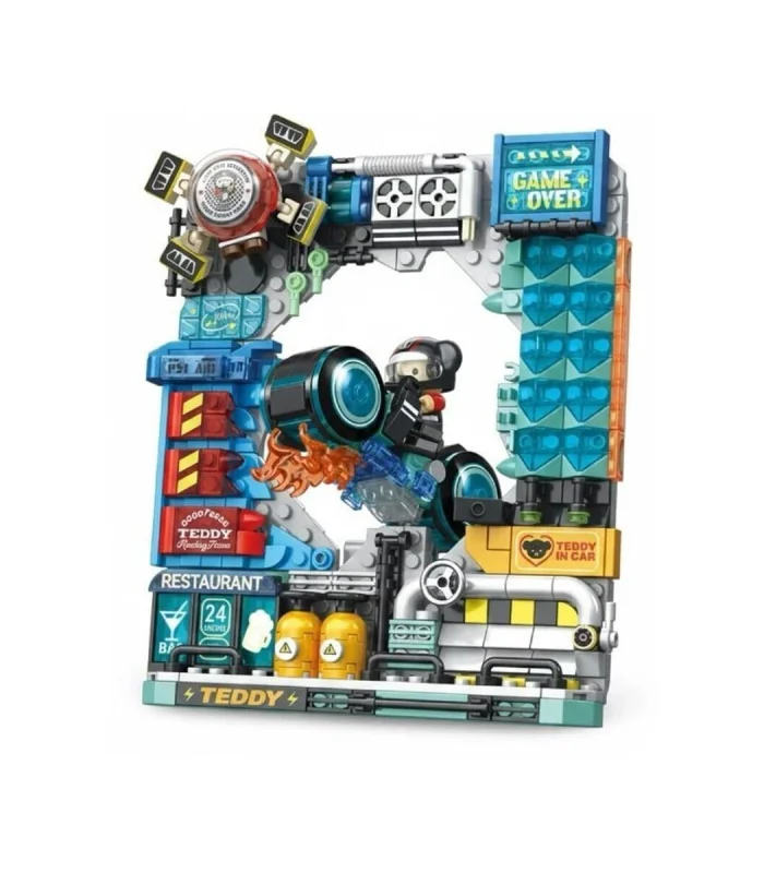 P881505 PANLOS MOTORCU TEDDY 458 PARÇA BLOCK OYUNCAK