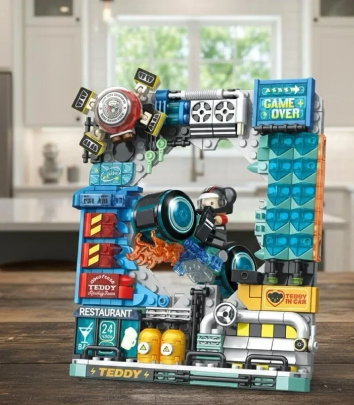 P881505 PANLOS MOTORCU TEDDY 458 PARÇA BLOCK OYUNCAK