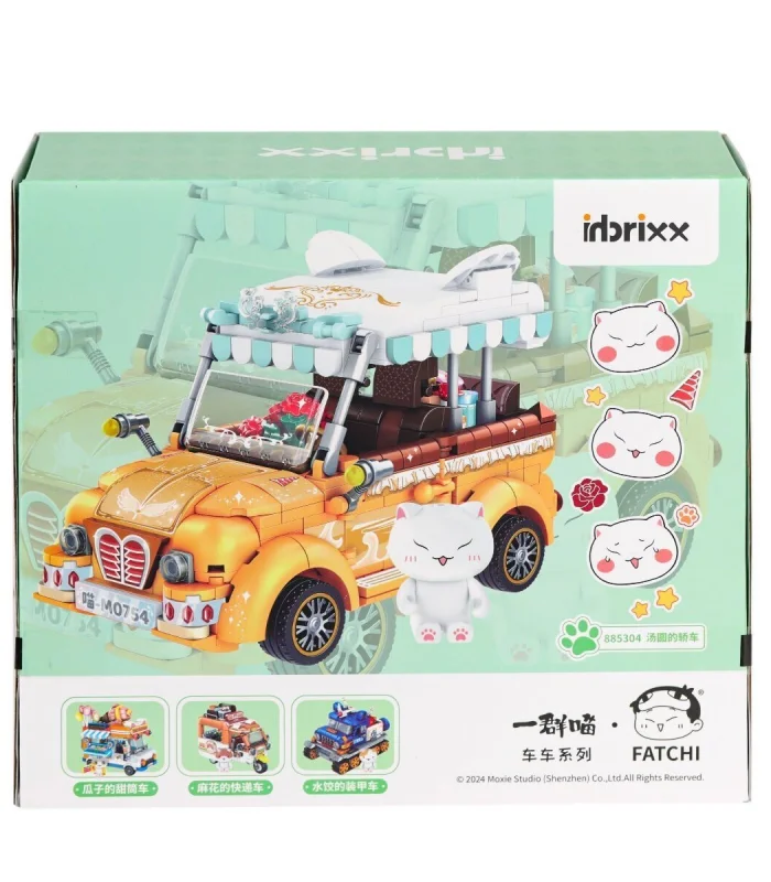 P885304 PANLOS Brick - One Meow Serisi - Tangyuanın Arabası 622 Parça Yapım Seti