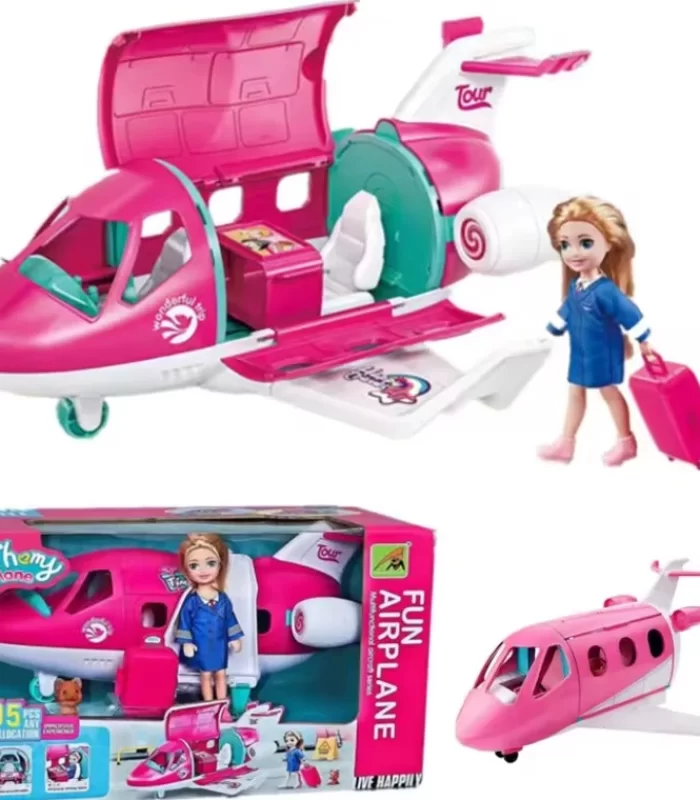 Pasifik Pembe Aksesuarlı Uçak 9045-11