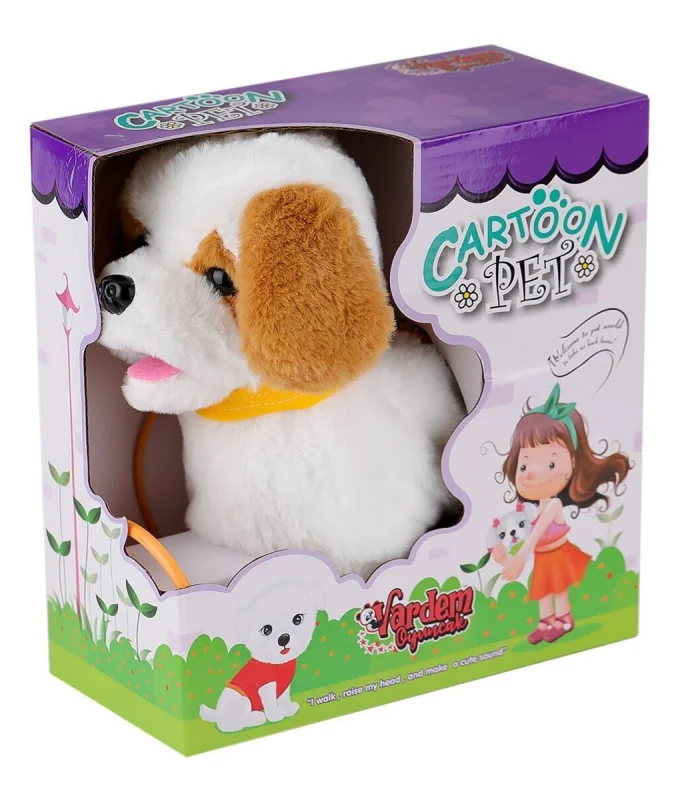PFT-B019 Yürüyen Tasmalı Peluş Köpek