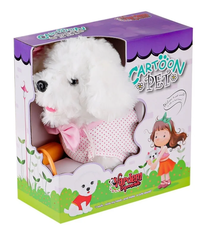 PFT-B025 Yürüyen Tasmalı Peluş Köpek